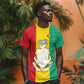Personalised Afro Guinea T shirt Coat Of Arms Flag Style