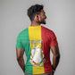Personalised Afro Guinea T shirt Coat Of Arms Flag Style