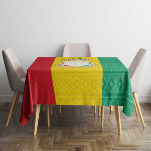 Personalised Afro Guinea Tablecloth Coat Of Arms Flag Style