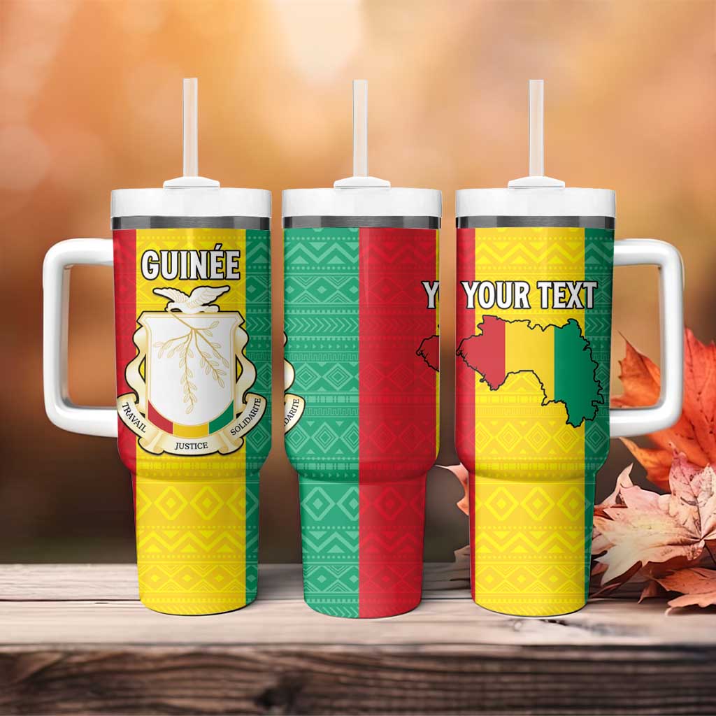 Personalised Afro Guinea Tumbler With Handle Coat Of Arms Flag Style