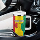 Personalised Afro Guinea Tumbler With Handle Coat Of Arms Flag Style