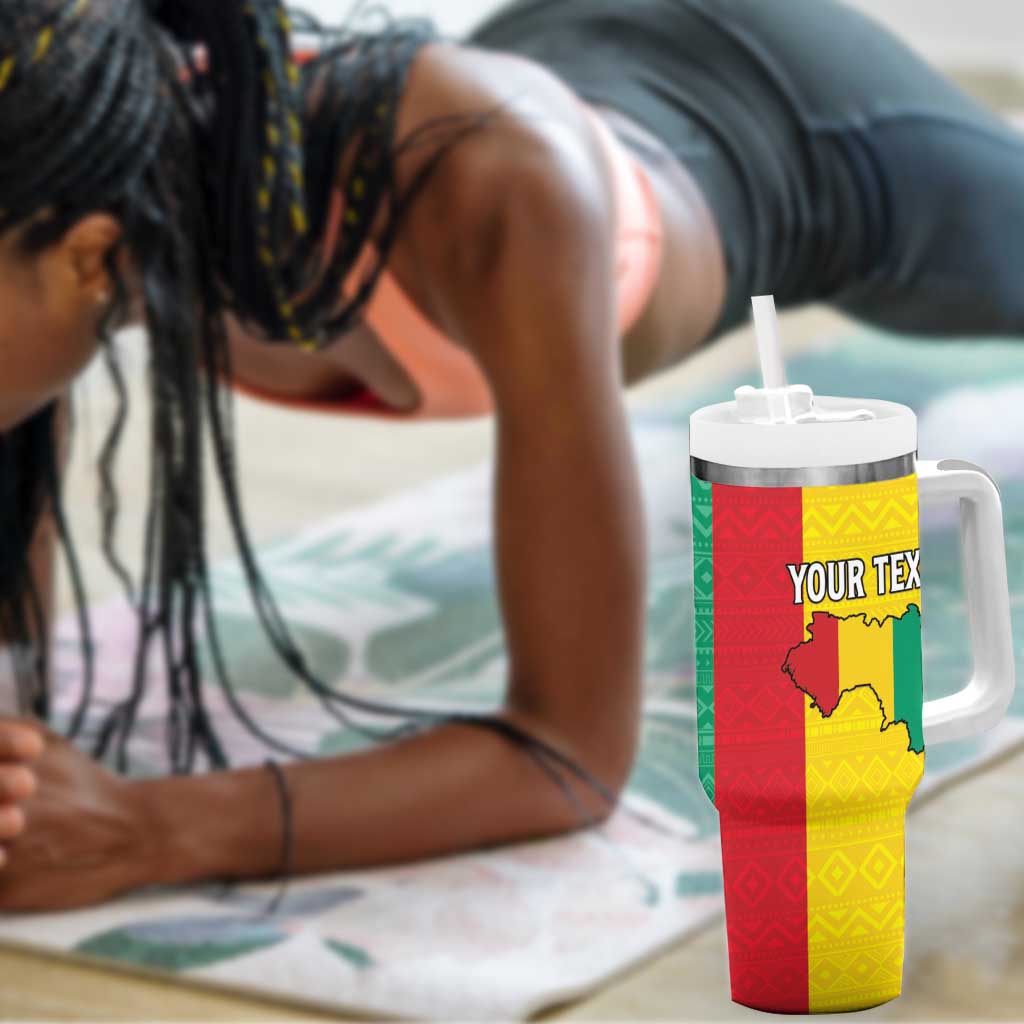 Personalised Afro Guinea Tumbler With Handle Coat Of Arms Flag Style