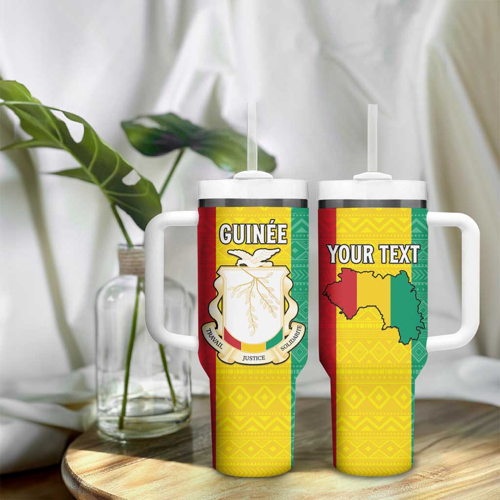 Personalised Afro Guinea Tumbler With Handle Coat Of Arms Flag Style