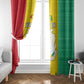 Personalised Afro Guinea Window Curtain Coat Of Arms Flag Style