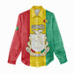 Personalised Afro Guinea Women Casual Shirt Coat Of Arms Flag Style