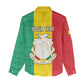 Personalised Afro Guinea Women Casual Shirt Coat Of Arms Flag Style