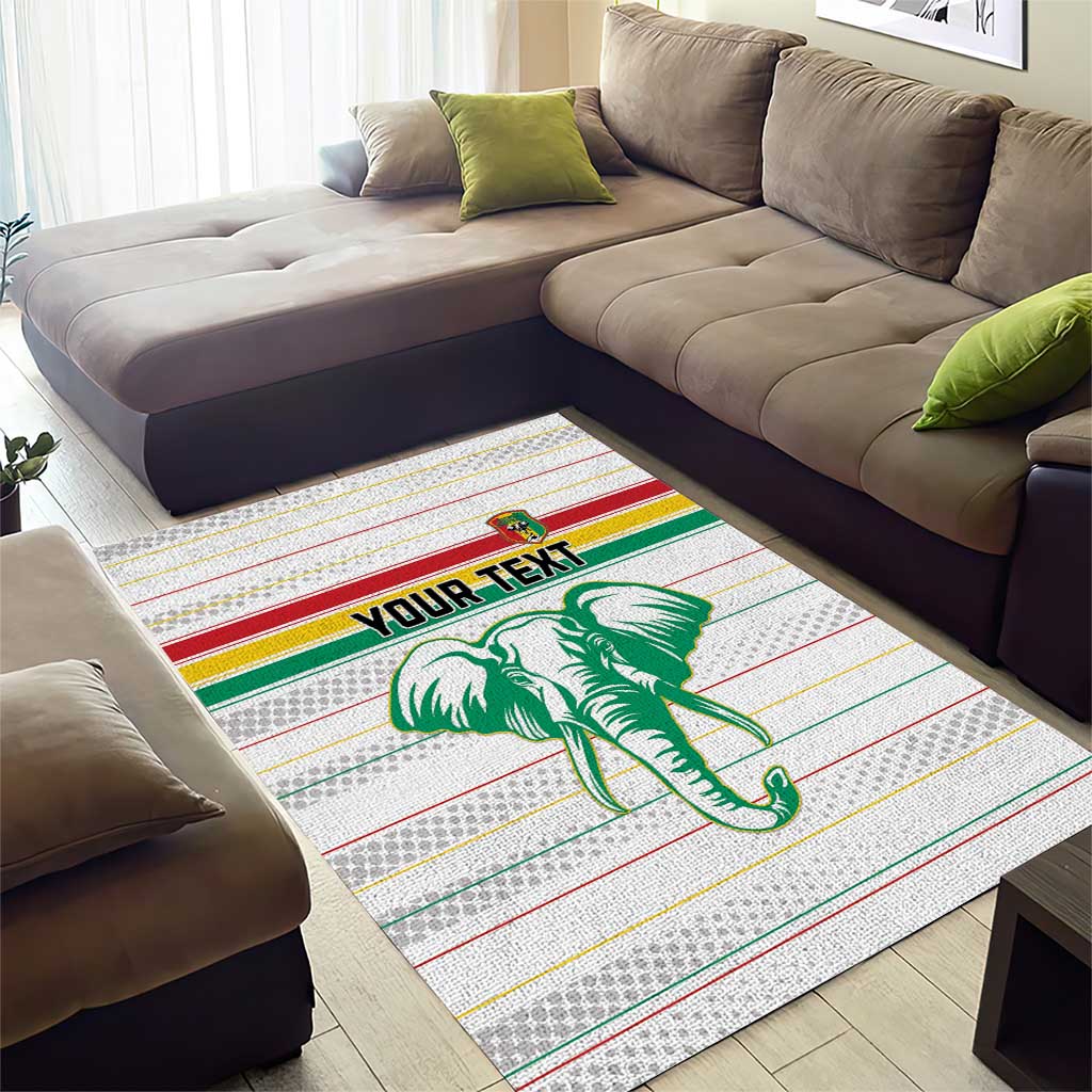 Custom Afro Guinee Football Area Rug Go Syli National