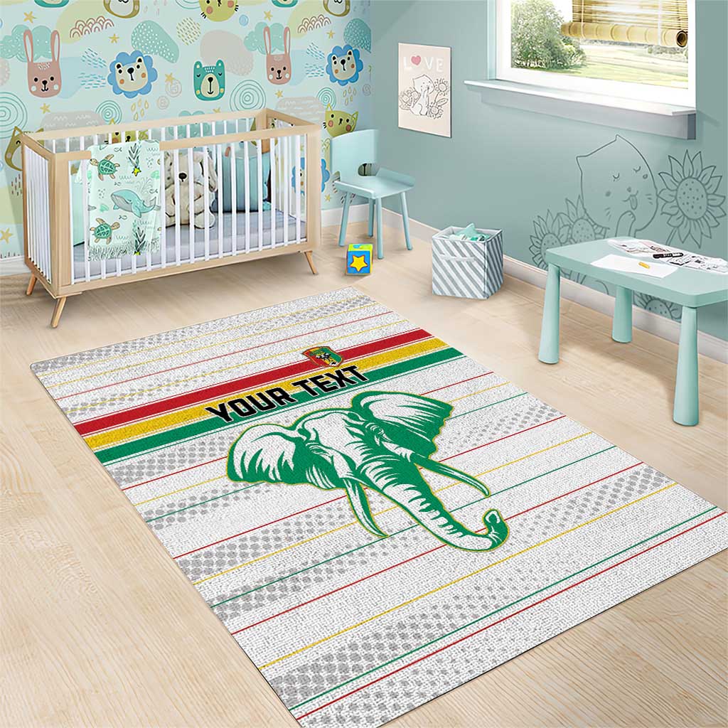 Custom Afro Guinee Football Area Rug Go Syli National