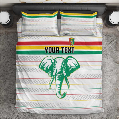 Custom Afro Guinee Football Bedding Set Go Syli National