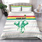 Custom Afro Guinee Football Bedding Set Go Syli National