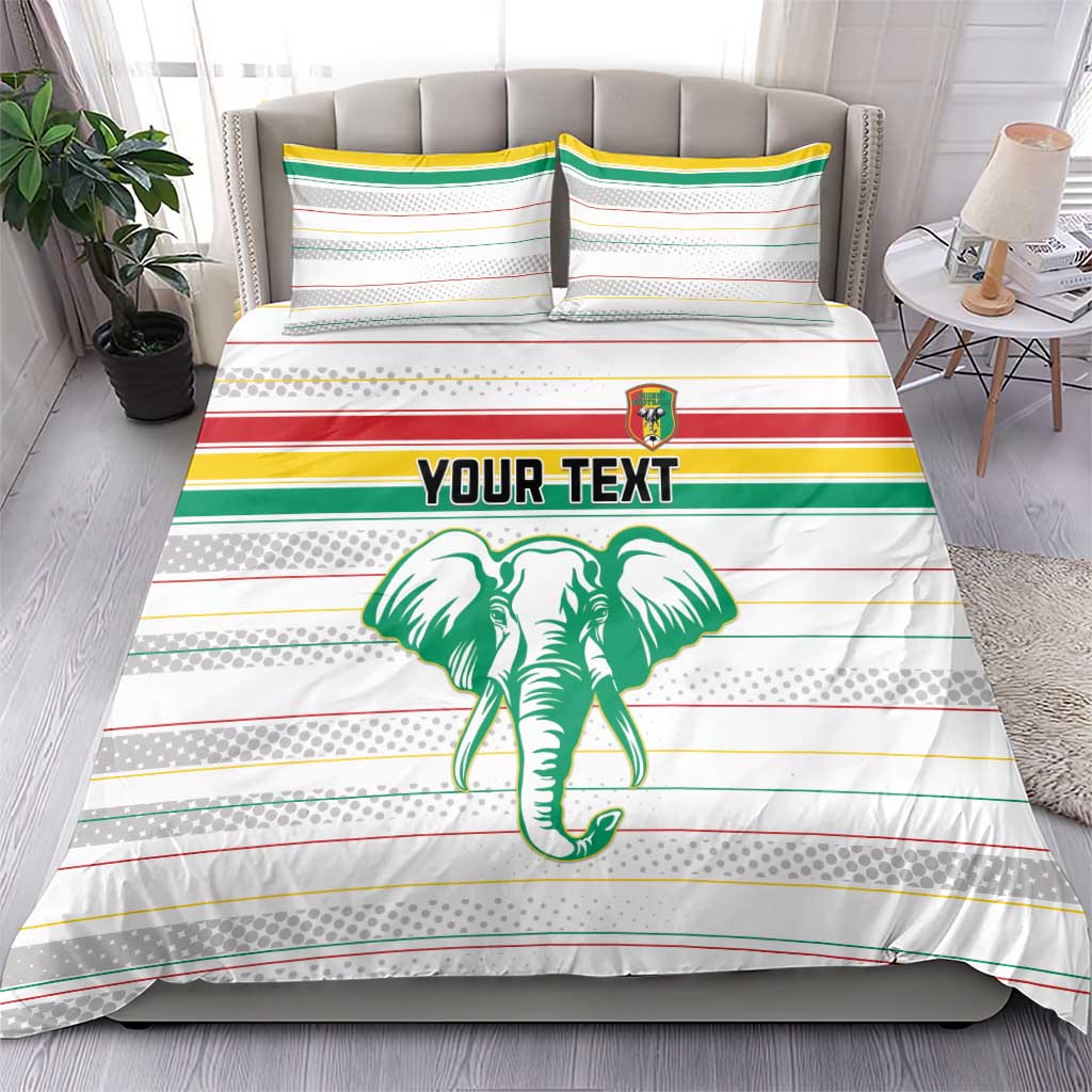Custom Afro Guinee Football Bedding Set Go Syli National
