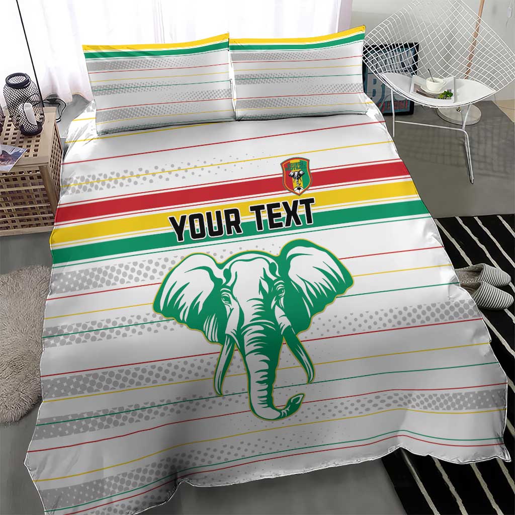 Custom Afro Guinee Football Bedding Set Go Syli National
