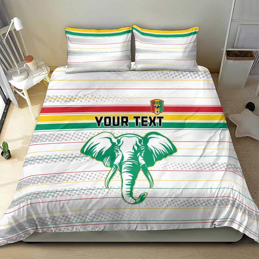 Custom Afro Guinee Football Bedding Set Go Syli National