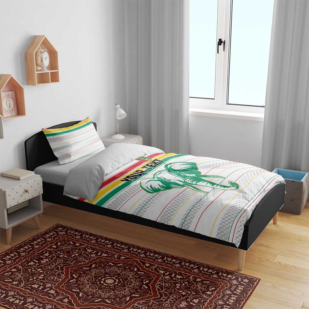 Custom Afro Guinee Football Bedding Set Go Syli National