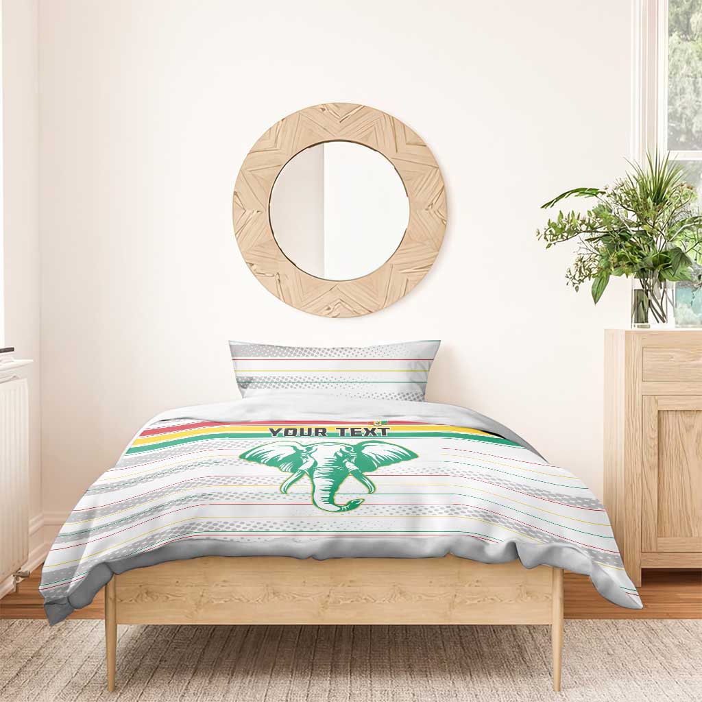 Custom Afro Guinee Football Bedding Set Go Syli National
