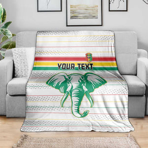 Custom Afro Guinee Football Blanket Go Syli National