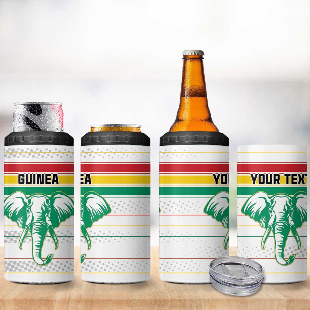 Custom Afro Guinee Football 4 in 1 Can Cooler Tumbler Go Syli National