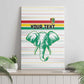 Custom Afro Guinee Football Canvas Wall Art Go Syli National