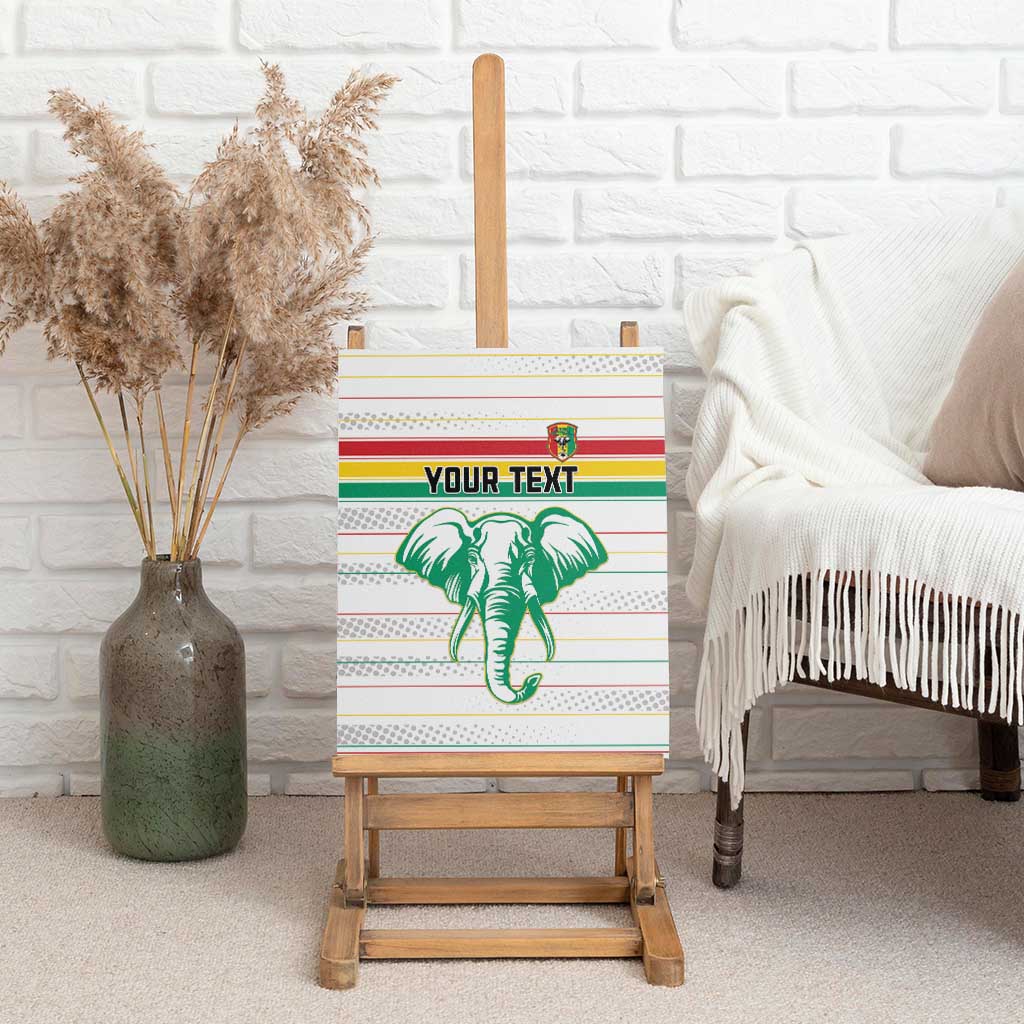 Custom Afro Guinee Football Canvas Wall Art Go Syli National