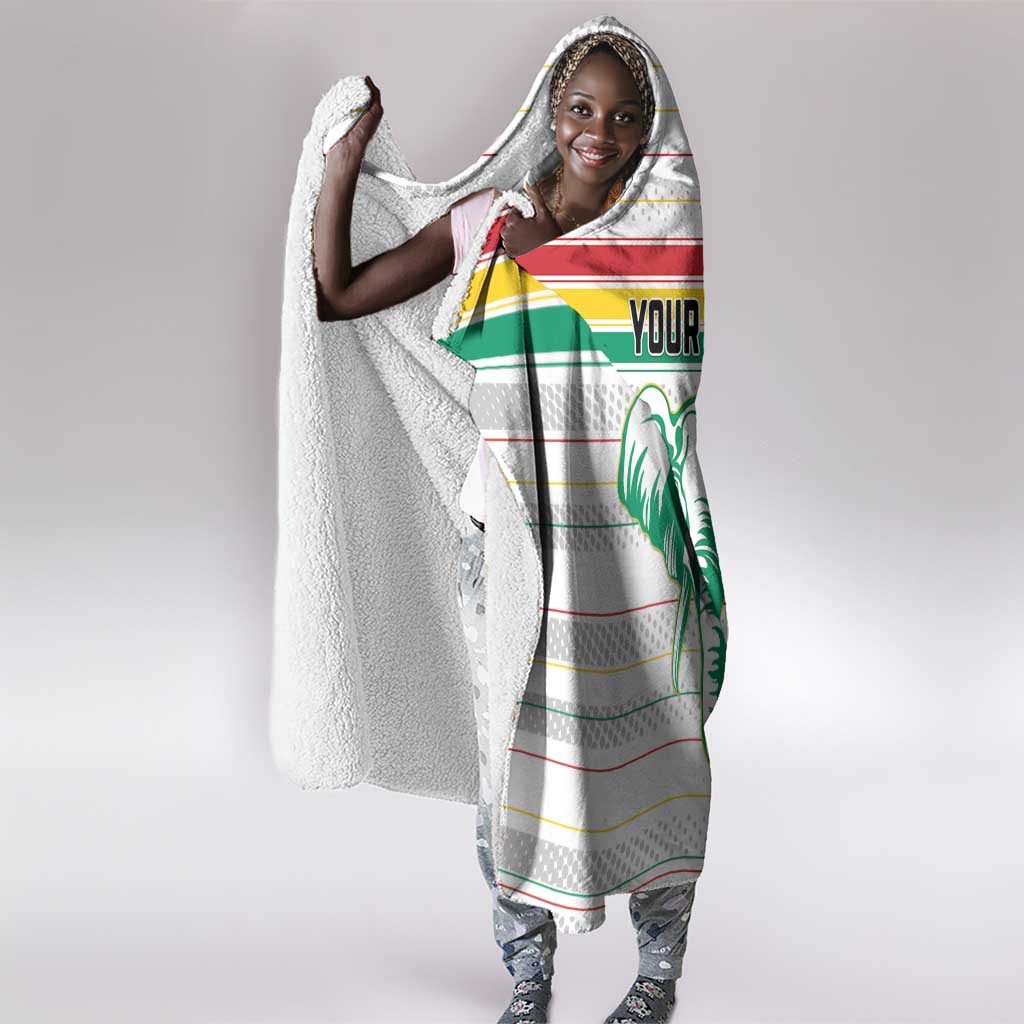 Custom Afro Guinee Football Hooded Blanket Go Syli National