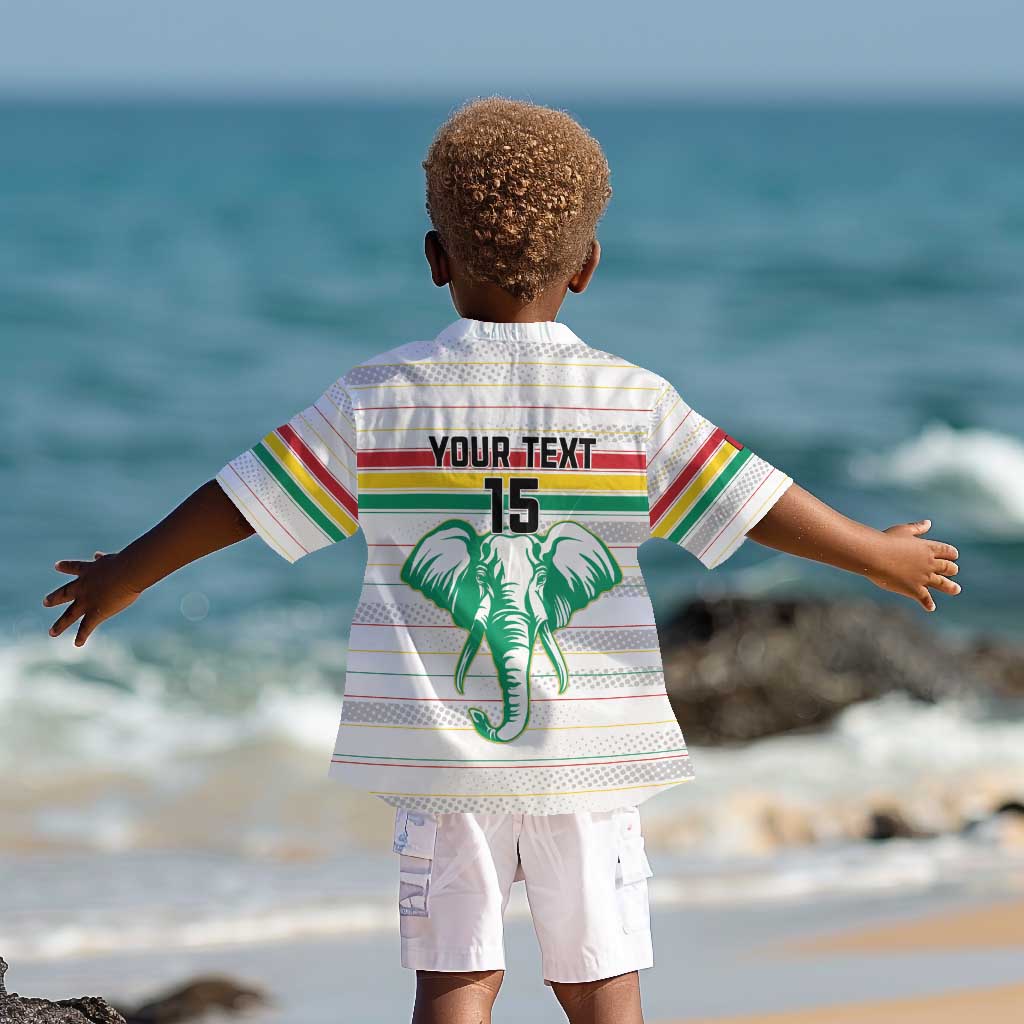 Custom Afro Guinee Football Kid Hawaiian Shirt Go Syli National