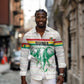 Custom Afro Guinee Football Long Sleeve Button Shirt Go Syli National