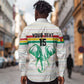 Custom Afro Guinee Football Long Sleeve Button Shirt Go Syli National