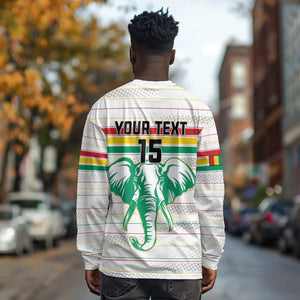 Custom Afro Guinee Football Long Sleeve Shirt Go Syli National