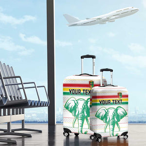 Custom Afro Guinee Football Luggage Cover Go Syli National