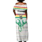 Custom Afro Guinee Football Off Shoulder Maxi Dress Go Syli National
