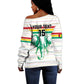 Custom Afro Guinee Football Off Shoulder Sweater Go Syli National