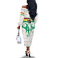 Custom Afro Guinee Football Off The Shoulder Long Sleeve Dress Go Syli National