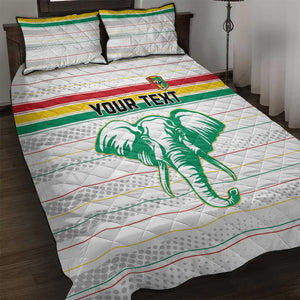 Custom Afro Guinee Football Quilt Bed Set Go Syli National