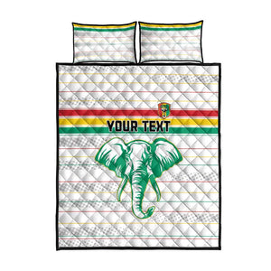 Custom Afro Guinee Football Quilt Bed Set Go Syli National