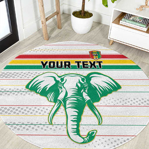 Custom Afro Guinee Football Round Carpet Go Syli National