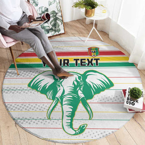 Custom Afro Guinee Football Round Carpet Go Syli National