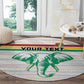 Custom Afro Guinee Football Round Carpet Go Syli National