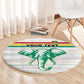 Custom Afro Guinee Football Round Carpet Go Syli National