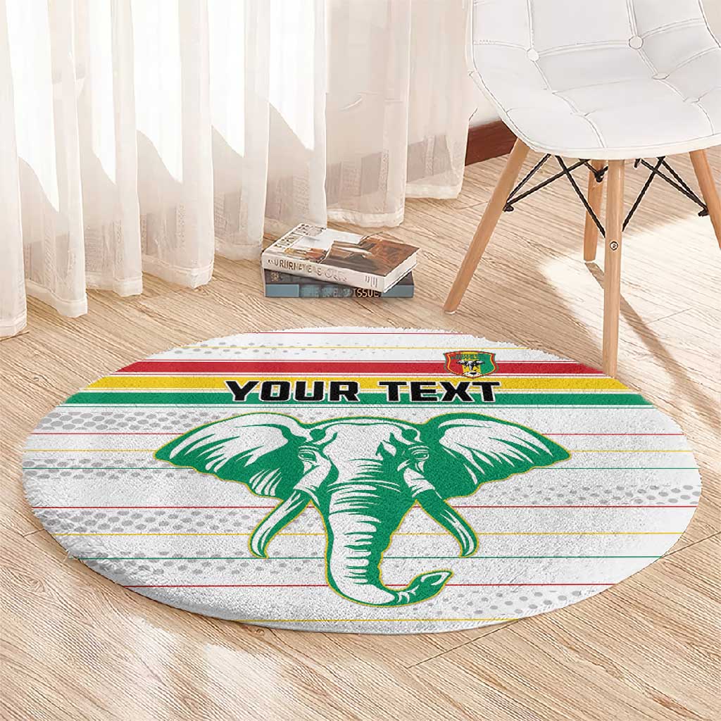Custom Afro Guinee Football Round Carpet Go Syli National
