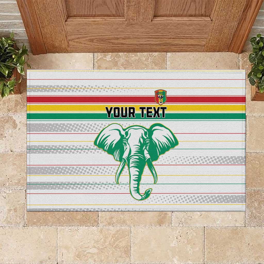 Custom Afro Guinee Football Rubber Doormat Go Syli National