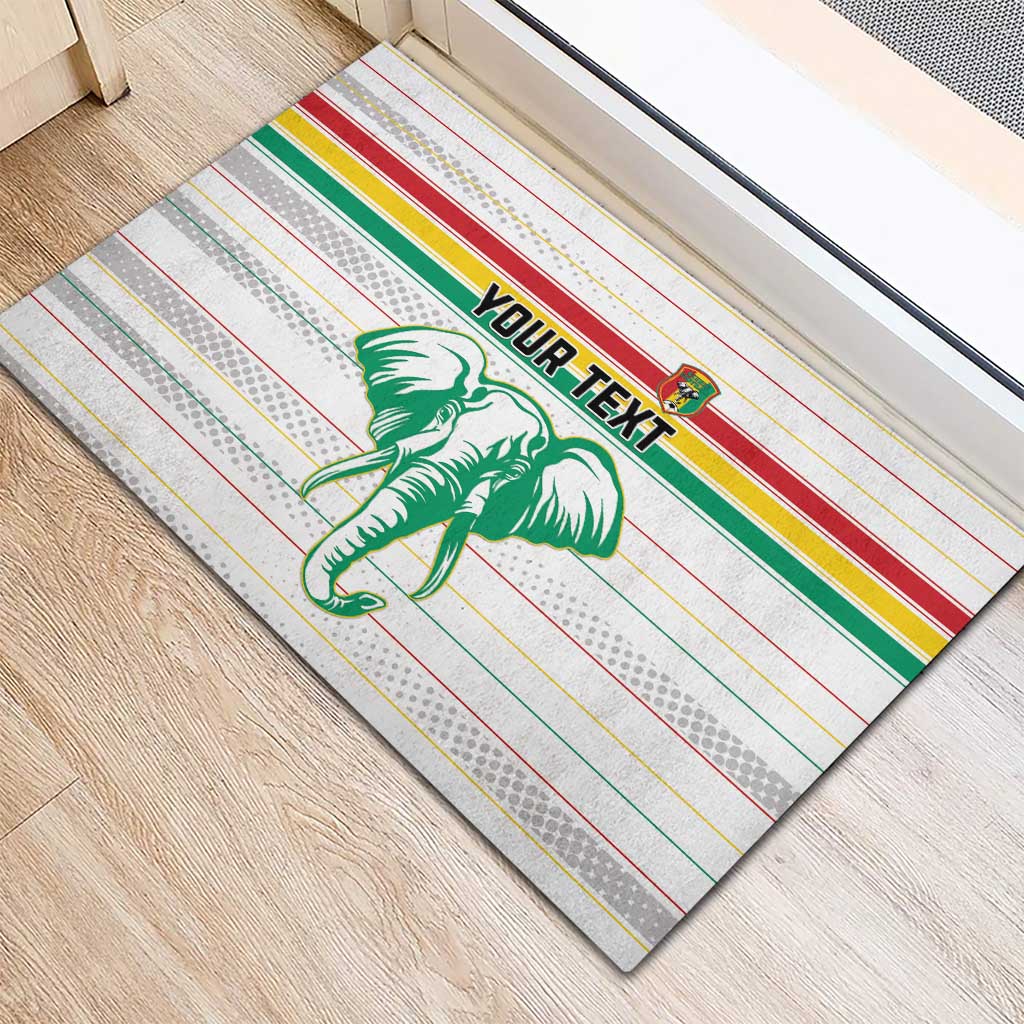 Custom Afro Guinee Football Rubber Doormat Go Syli National