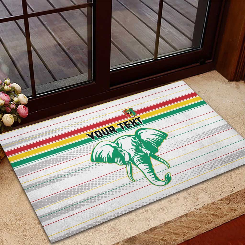 Custom Afro Guinee Football Rubber Doormat Go Syli National