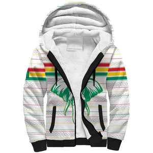 Custom Afro Guinee Football Sherpa Hoodie Go Syli National