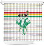 Custom Afro Guinee Football Shower Curtain Go Syli National