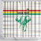 Custom Afro Guinee Football Shower Curtain Go Syli National