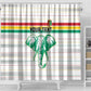 Custom Afro Guinee Football Shower Curtain Go Syli National