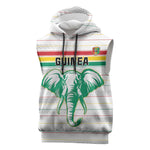 Custom Afro Guinee Football Sleeveless Hoodie Go Syli National - African Pride