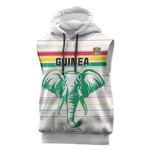 Custom Afro Guinee Football Sleeveless Hoodie Go Syli National - African Pride