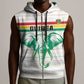Custom Afro Guinee Football Sleeveless Zip Hoodie Go Syli National - African Pride