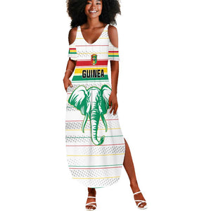 Custom Afro Guinee Football Summer Maxi Dress Go Syli National